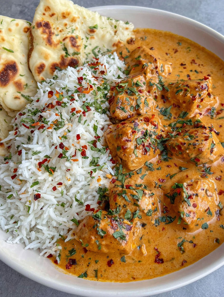 A bowl of food with rice, meat, and sauce.