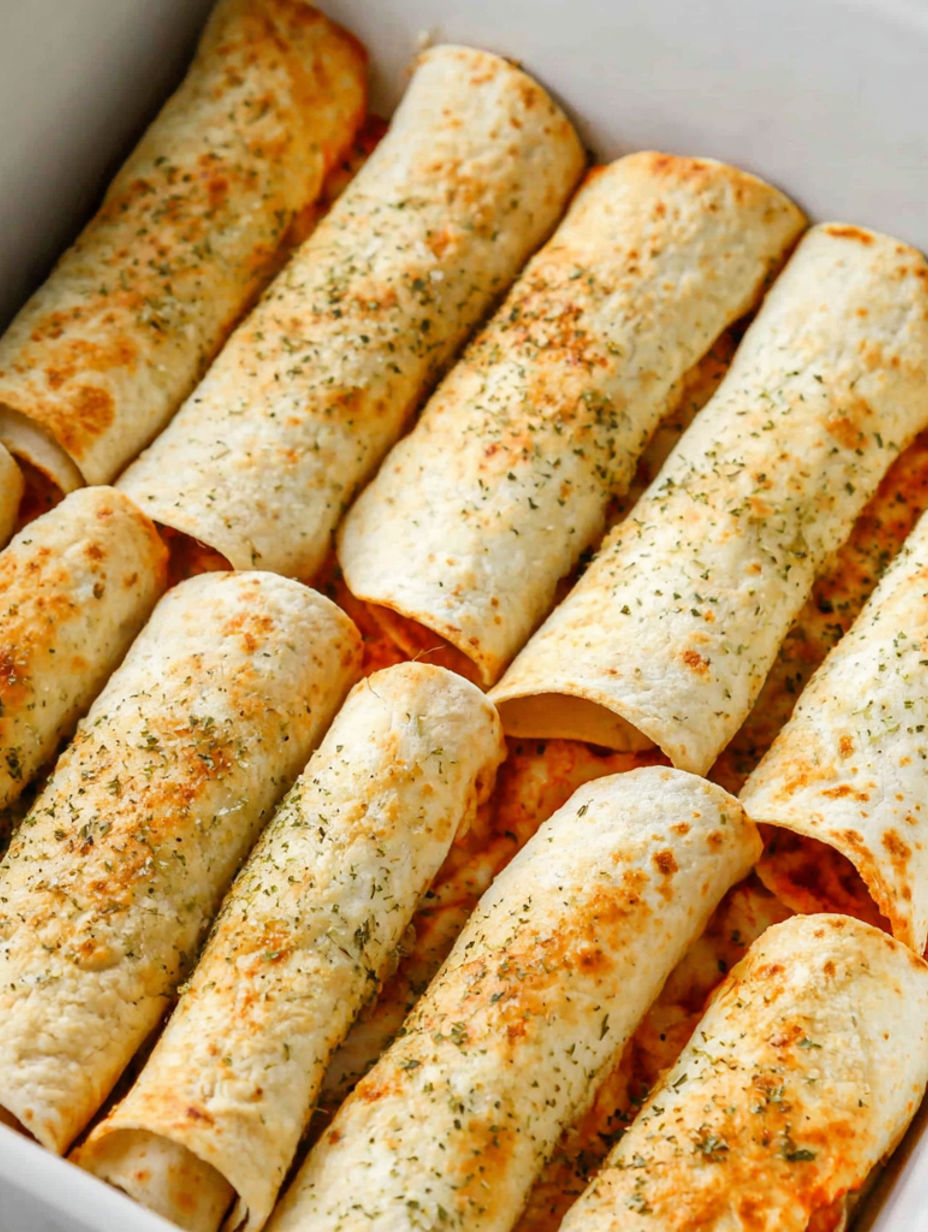A pile of pizza roll ups.