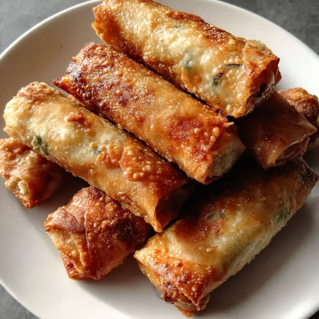 A plate of food with a golden brown color.