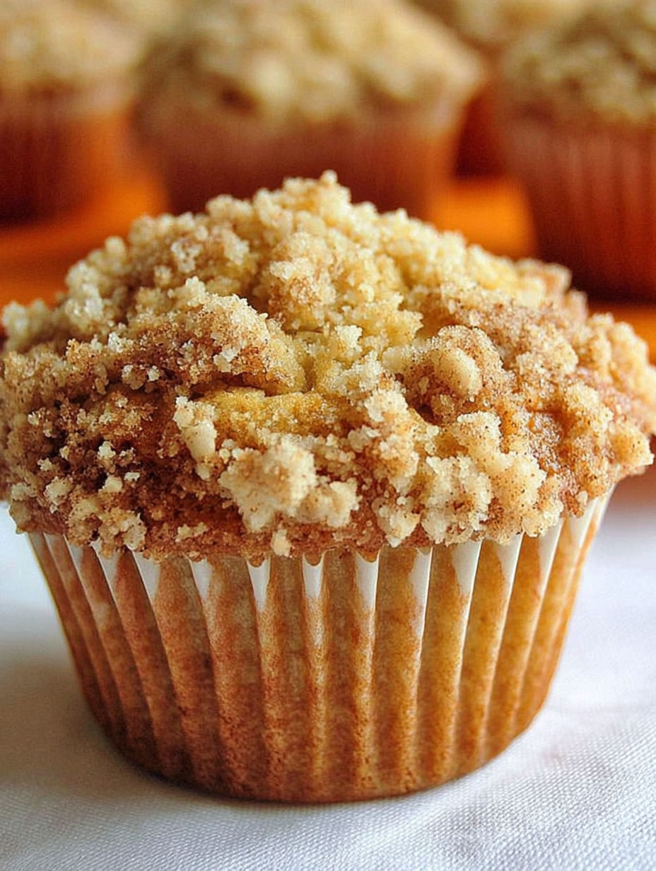 A cupcake with a brown sugar topping.