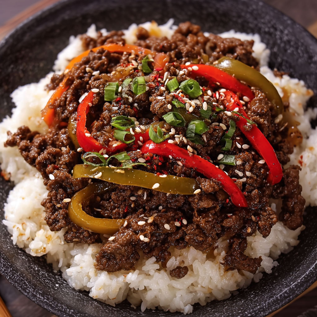 A bowl of beef and vegetables.