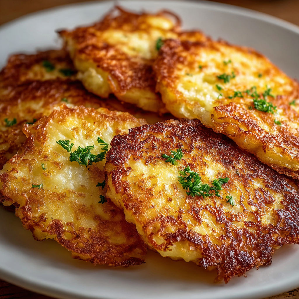 A plate of Kartoffelpuffer.