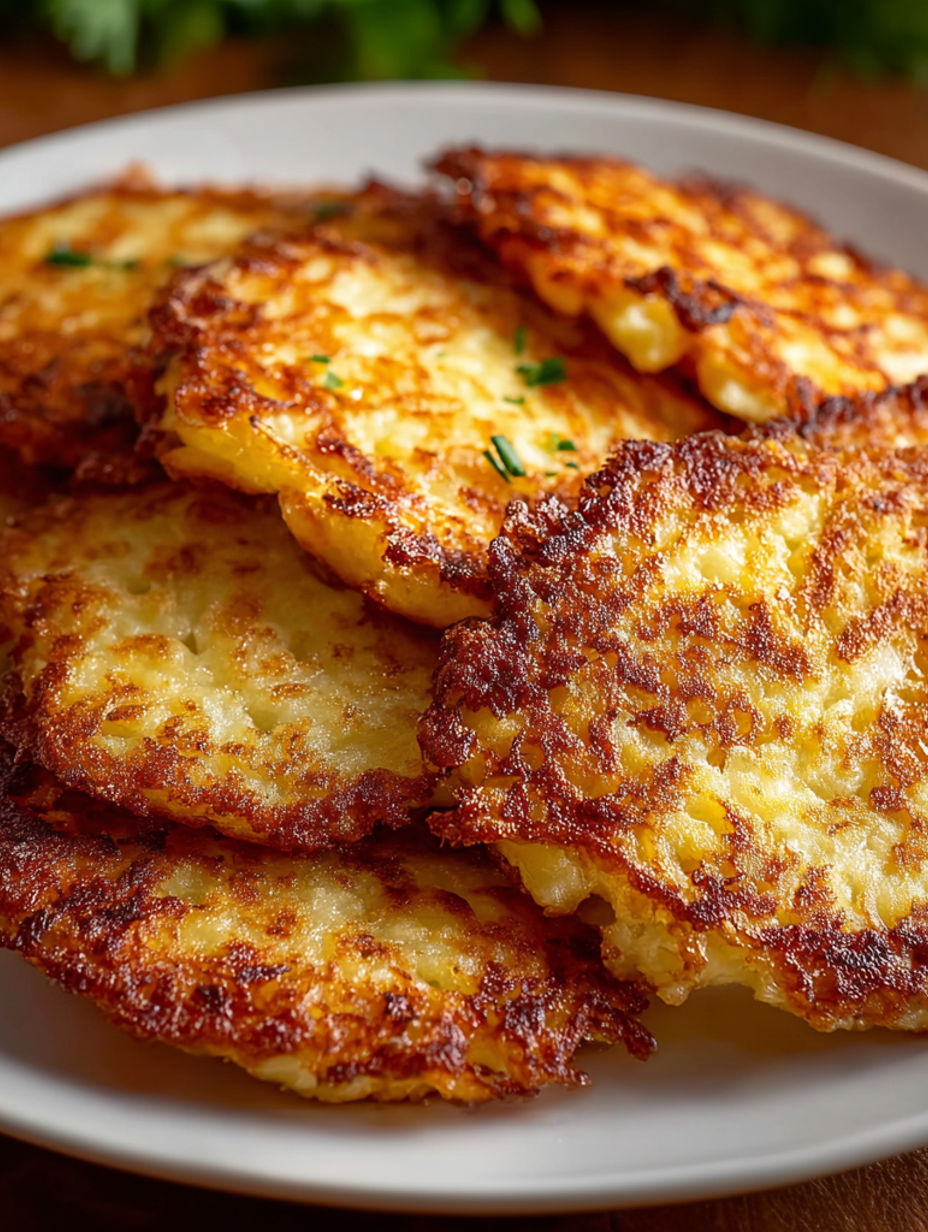 A plate of Kartoffelpuffer.