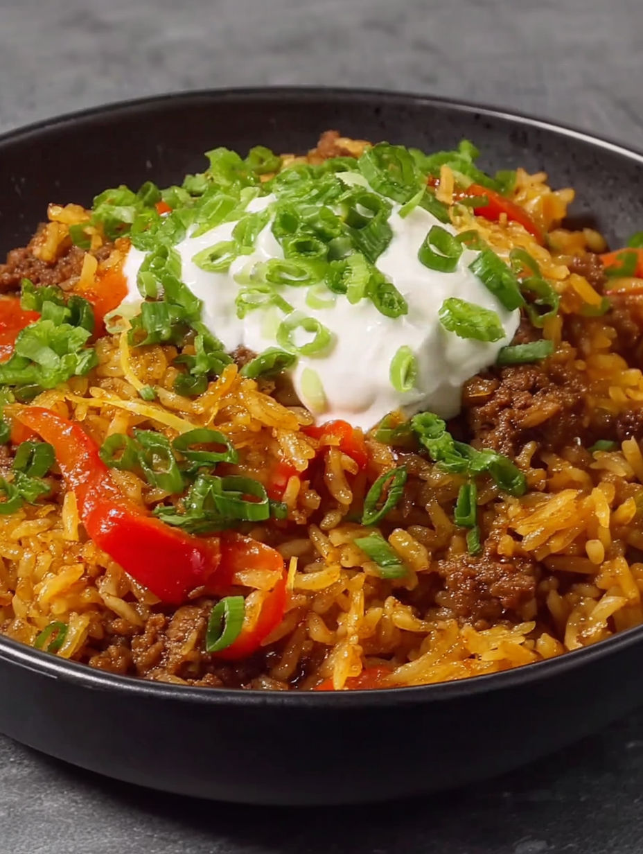 A bowl of curry rice with meat.