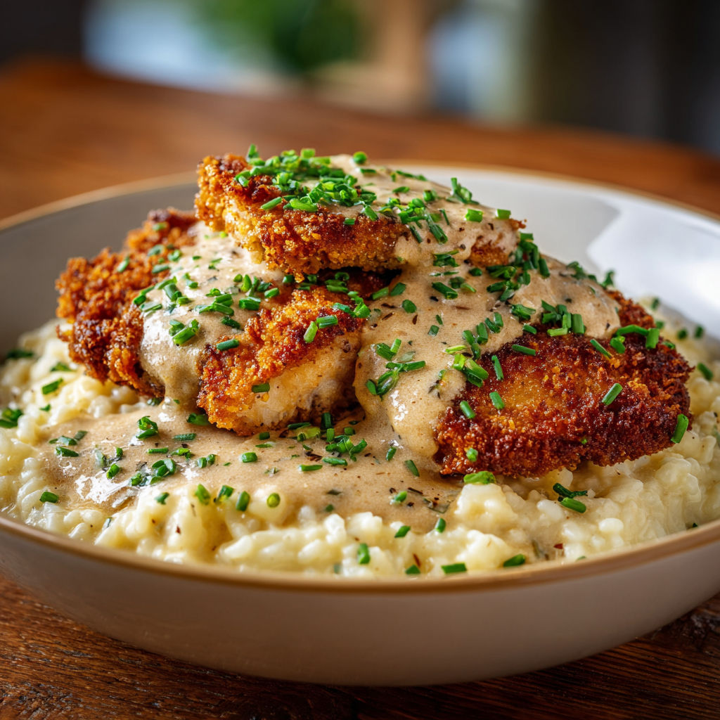 A plate of food with chicken and rice.