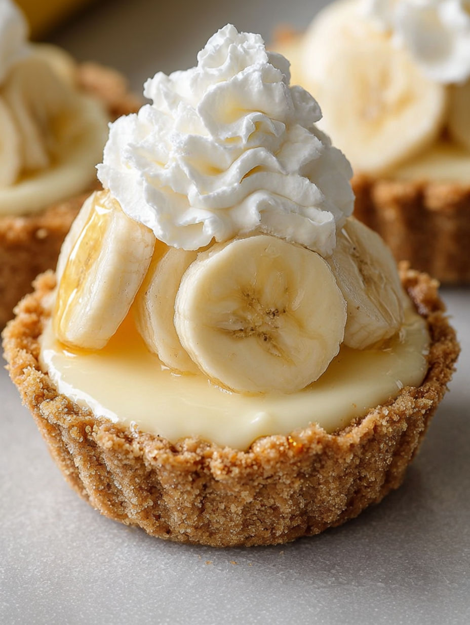 A dessert with bananas and whipped cream.