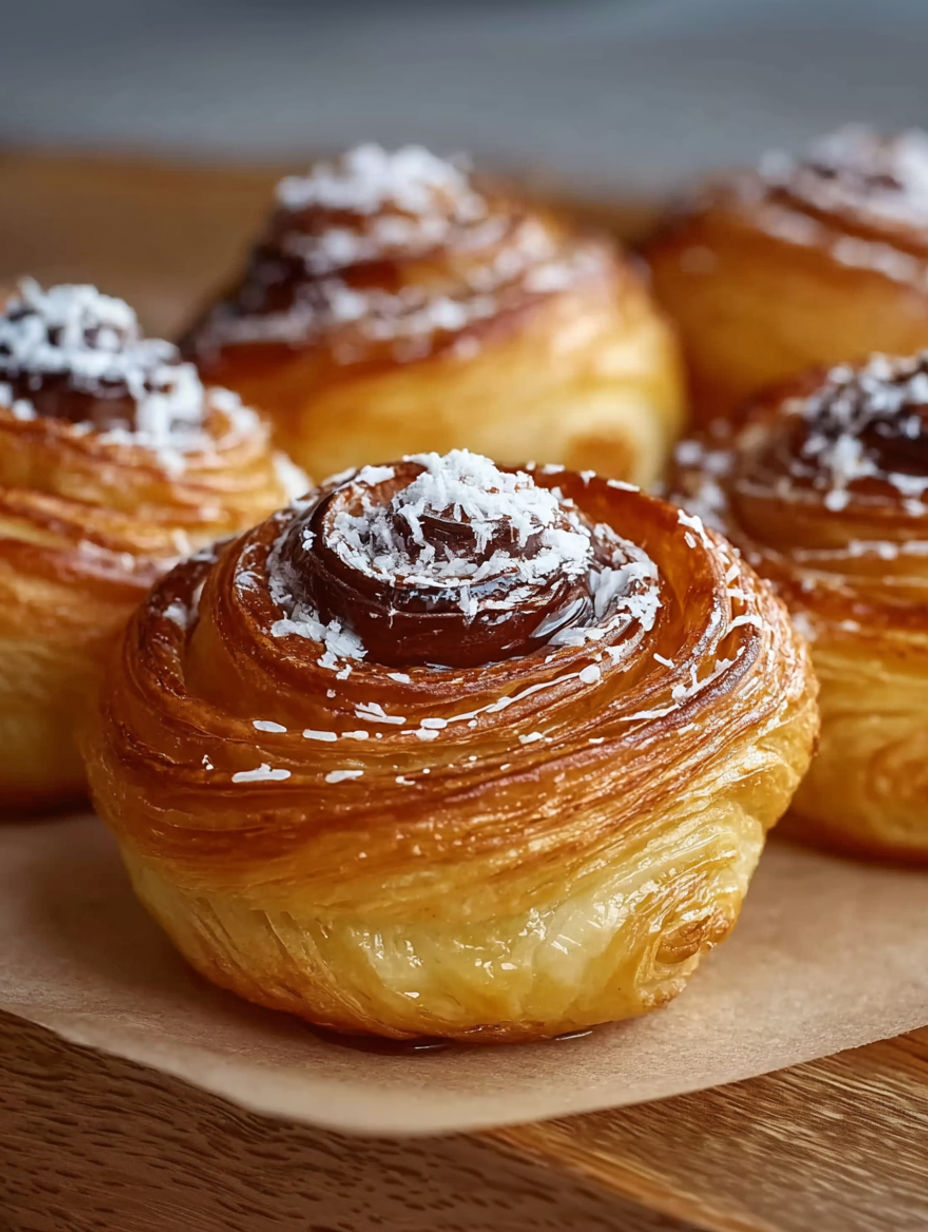 A plate of pastries with powdered sugar on top.
