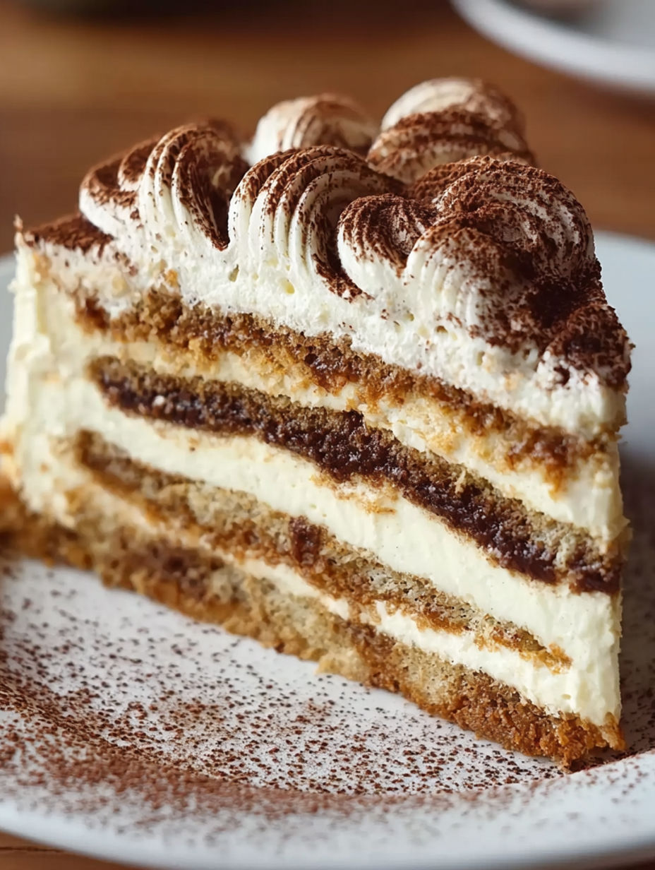 A slice of Zimtschnecken-Käsekuchen.