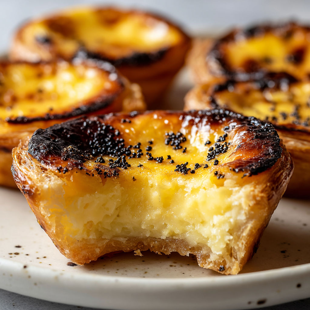 A plate of Pastel de Nata.