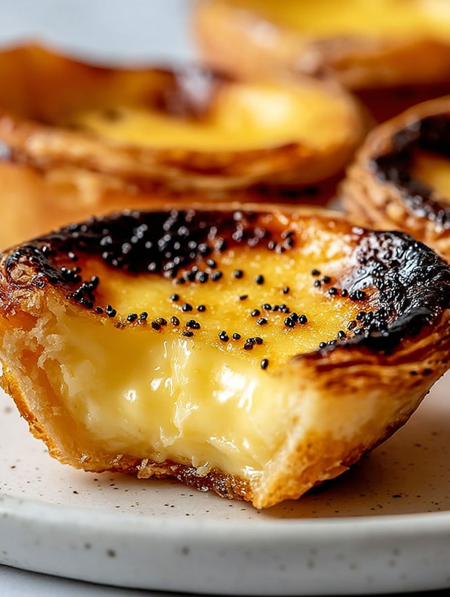 A close up of a pastry with a yellow filling.