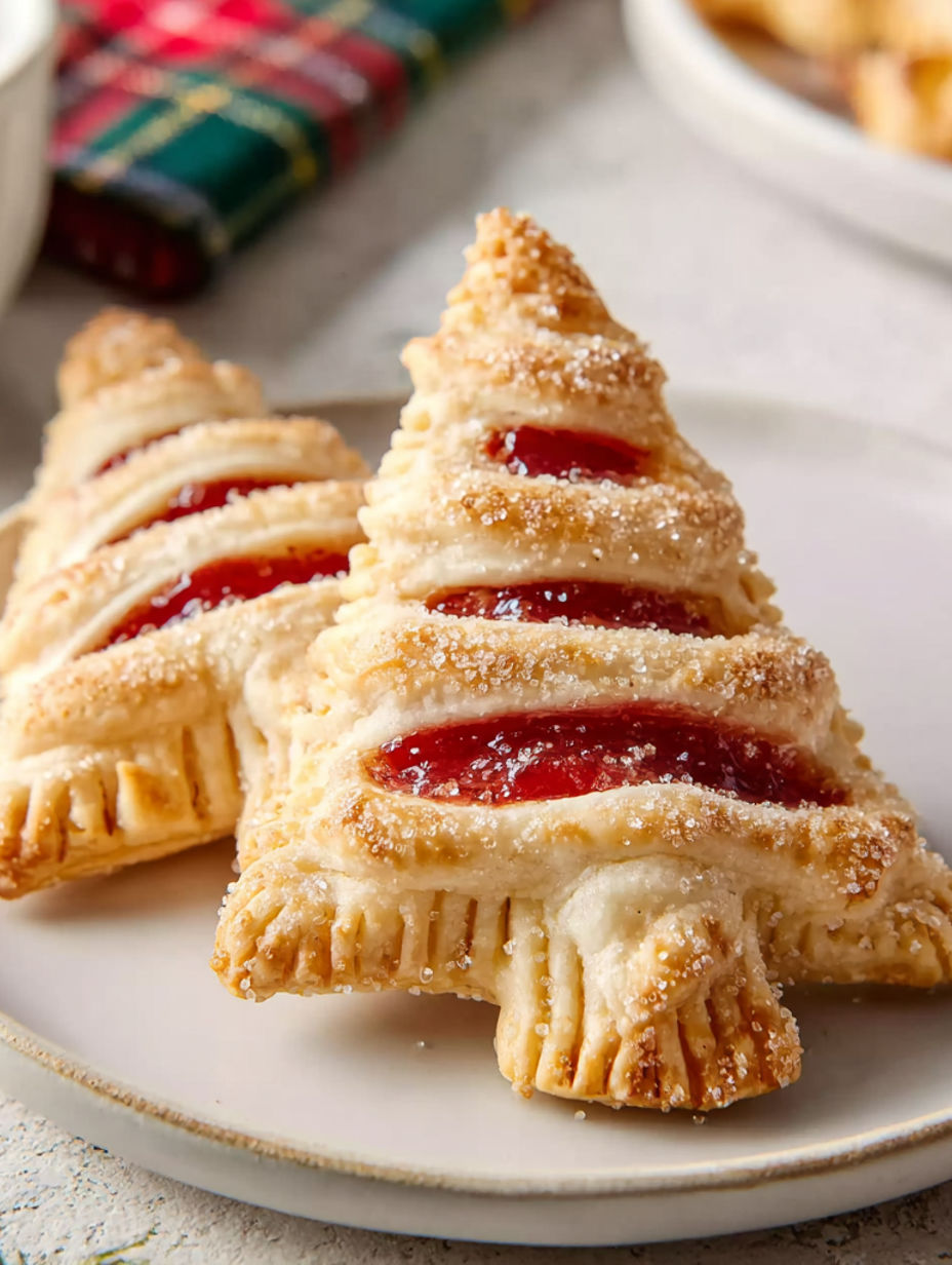 Two Kirsch-Handpies on a plate.