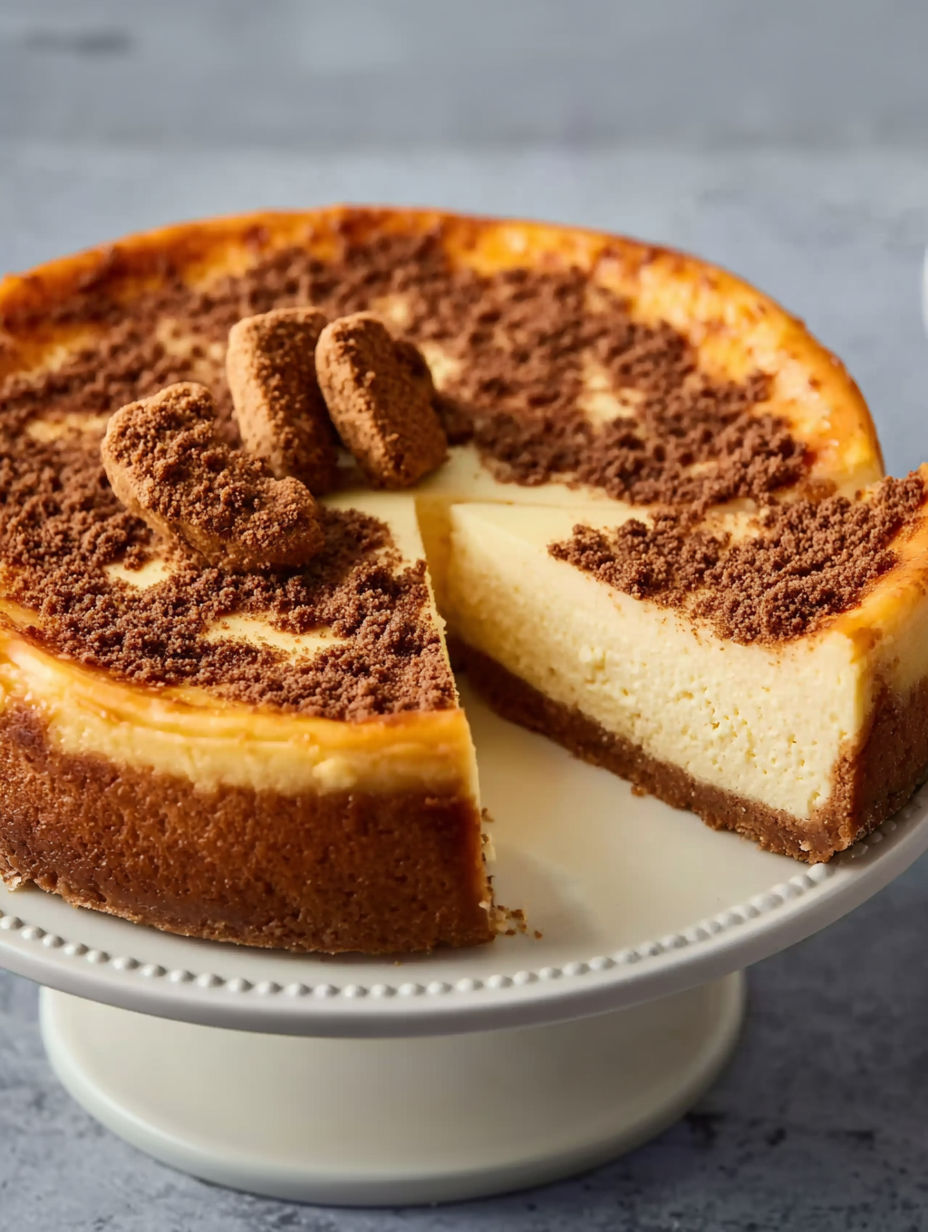 A slice of cheesecake with chocolate topping.
