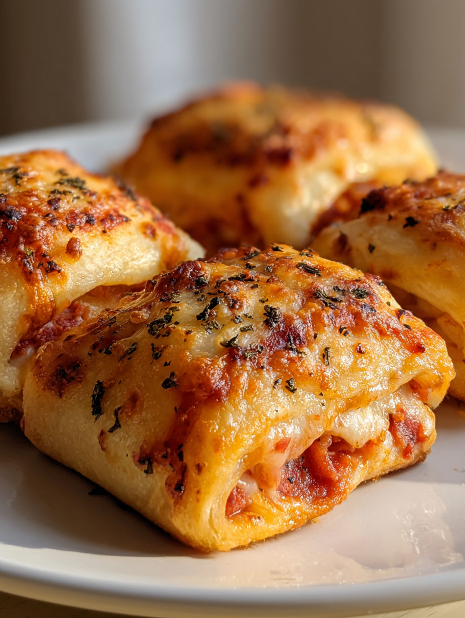 Air fryer pizza rolls.