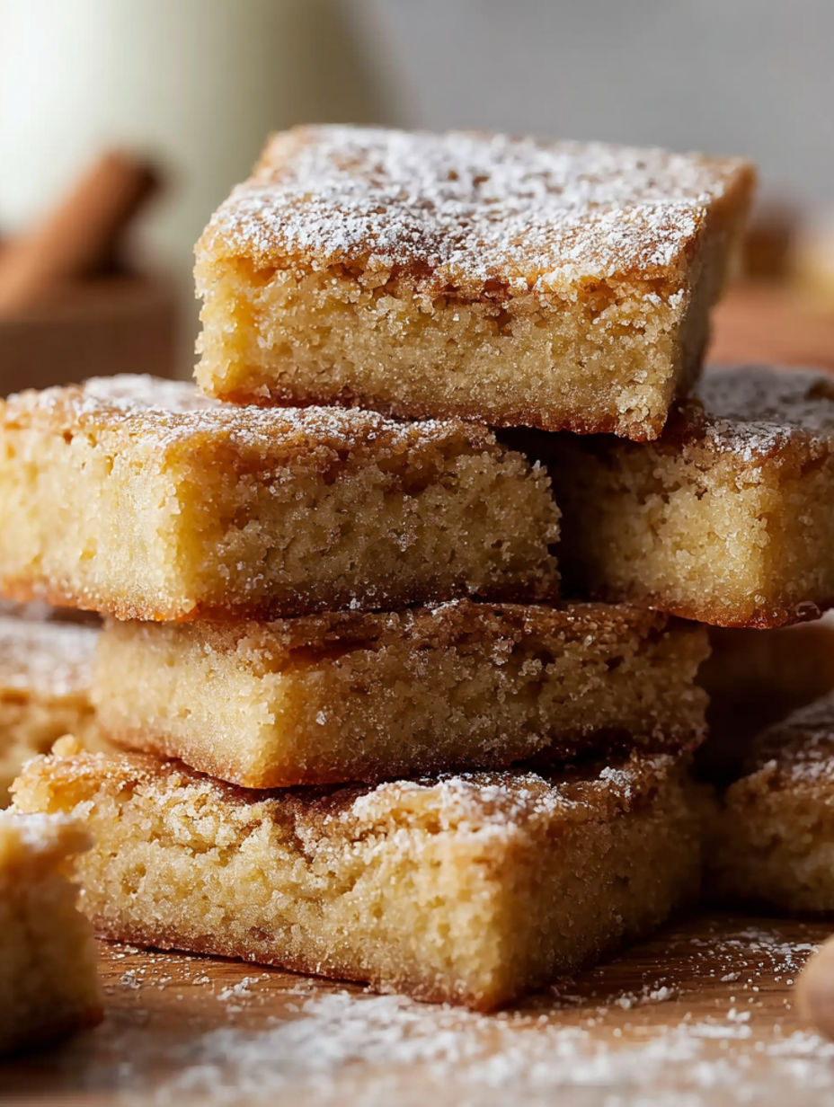 A stack of sweet honey cinnamon bars.