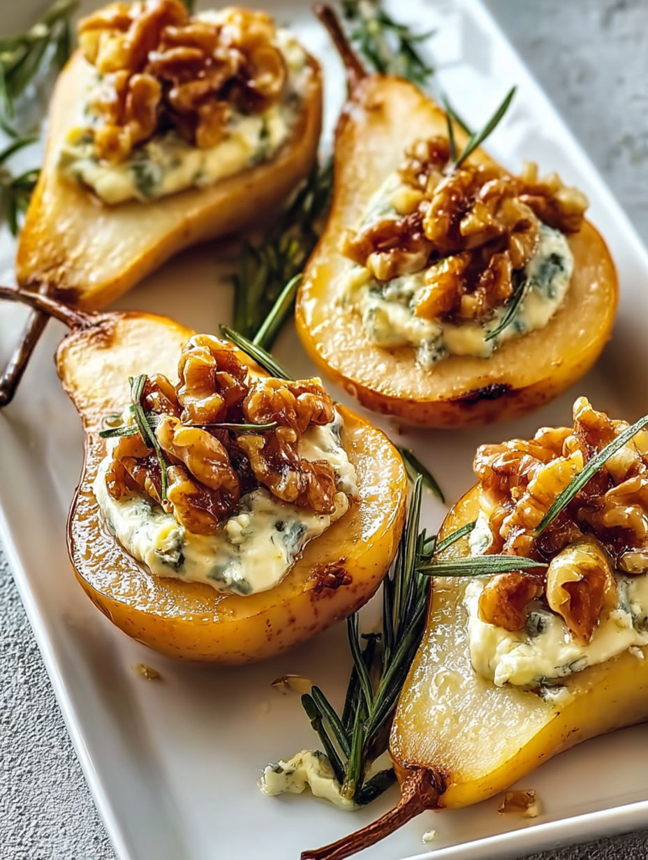 A plate of food with a slice of apple and a slice of pear.