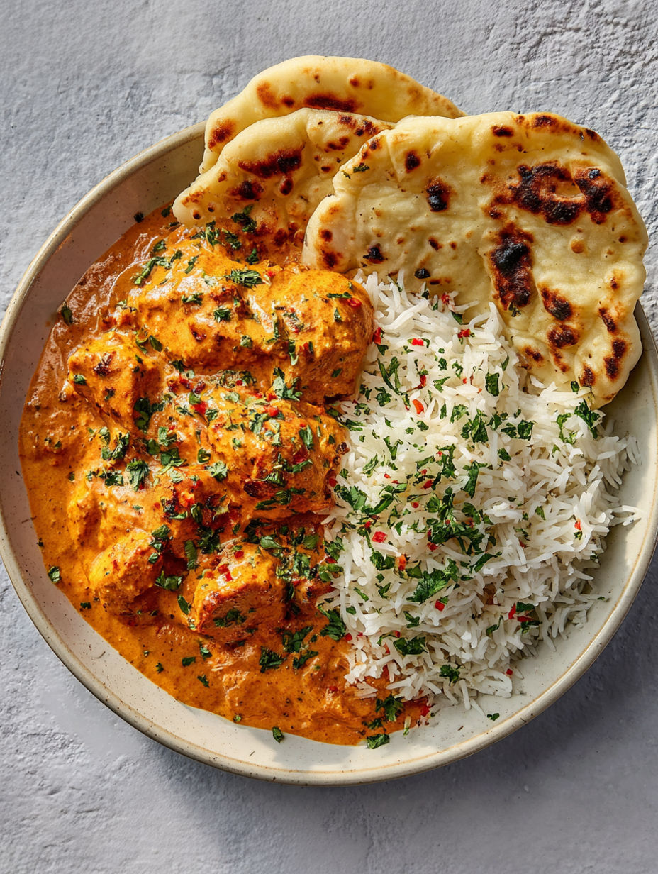 A plate of food with rice and meat.