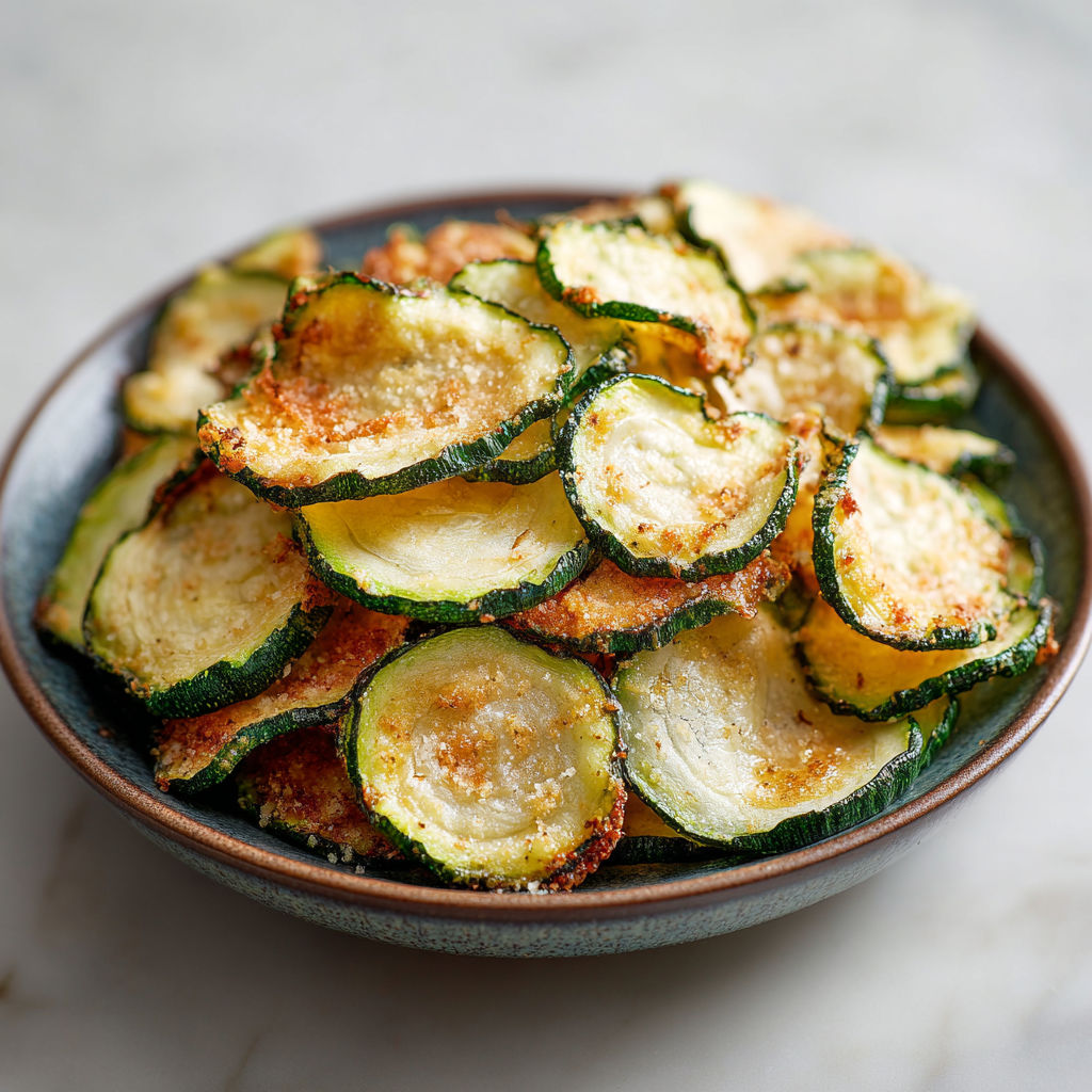 A bowl of zucchini chips.