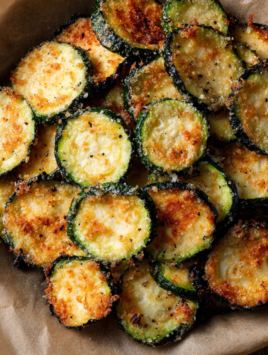 A plate of fried zucchini chips.