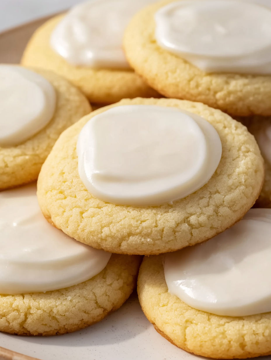 A stack of almond meltaway cookies.