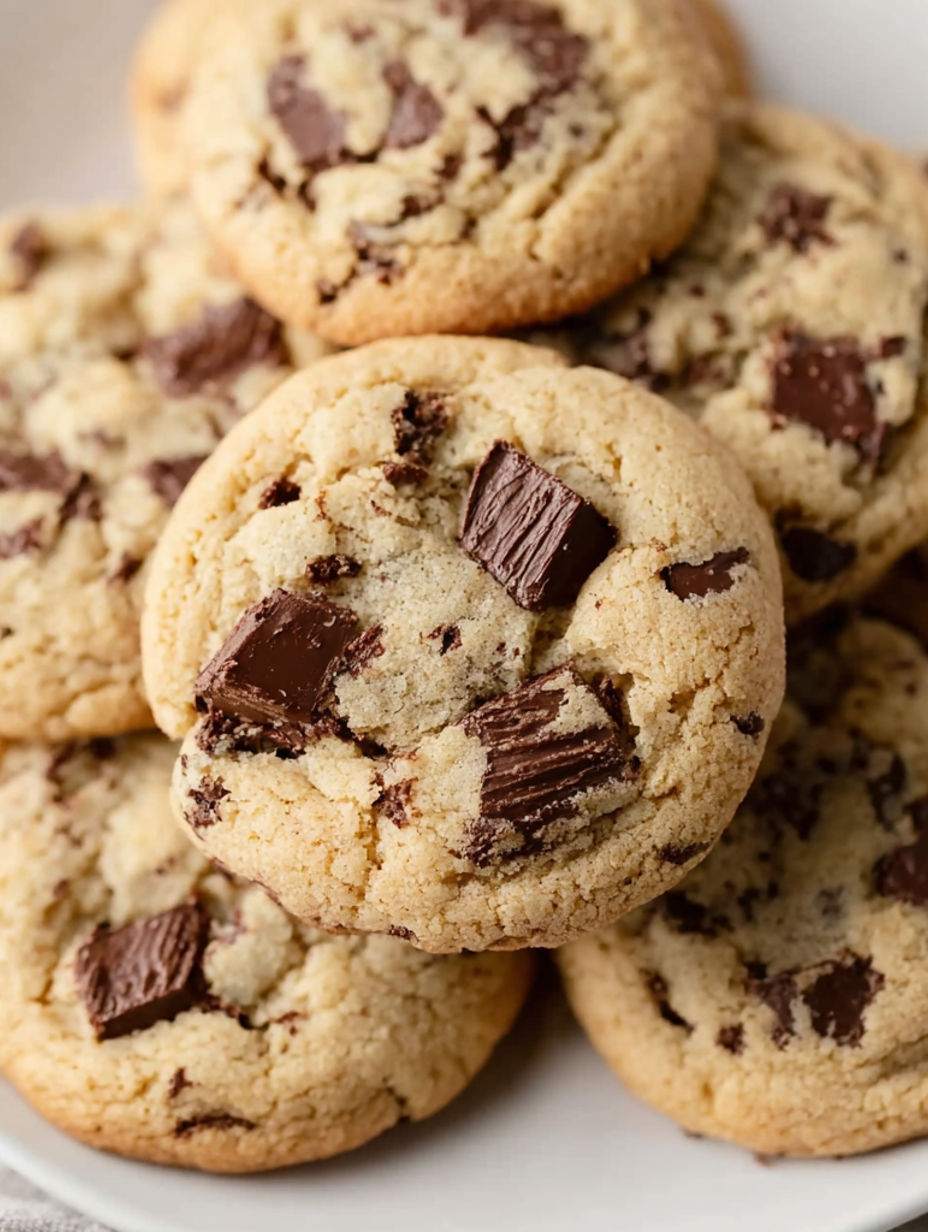 A pile of peanut butter pudding cookies with Reese's.