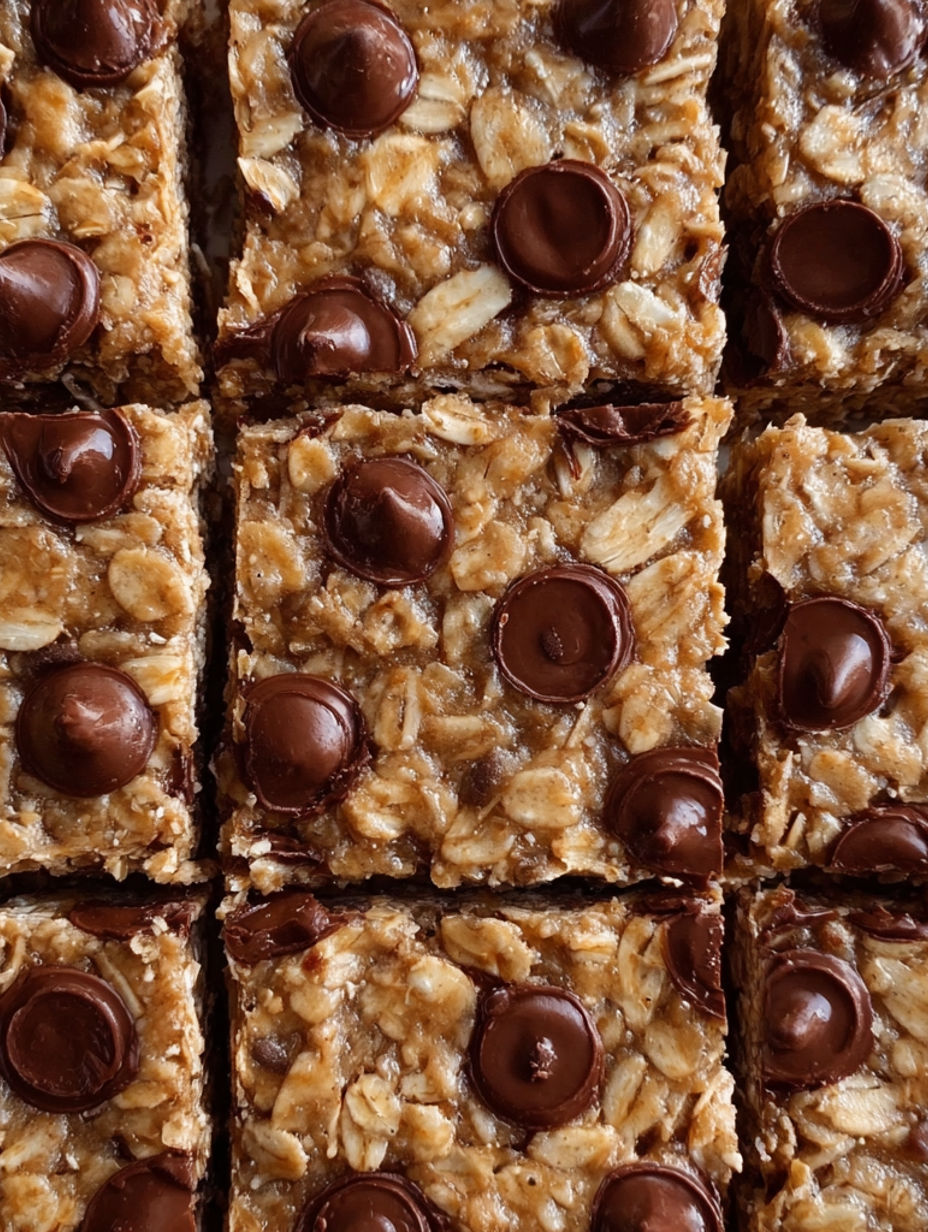 Chocolate covered cereal squares.