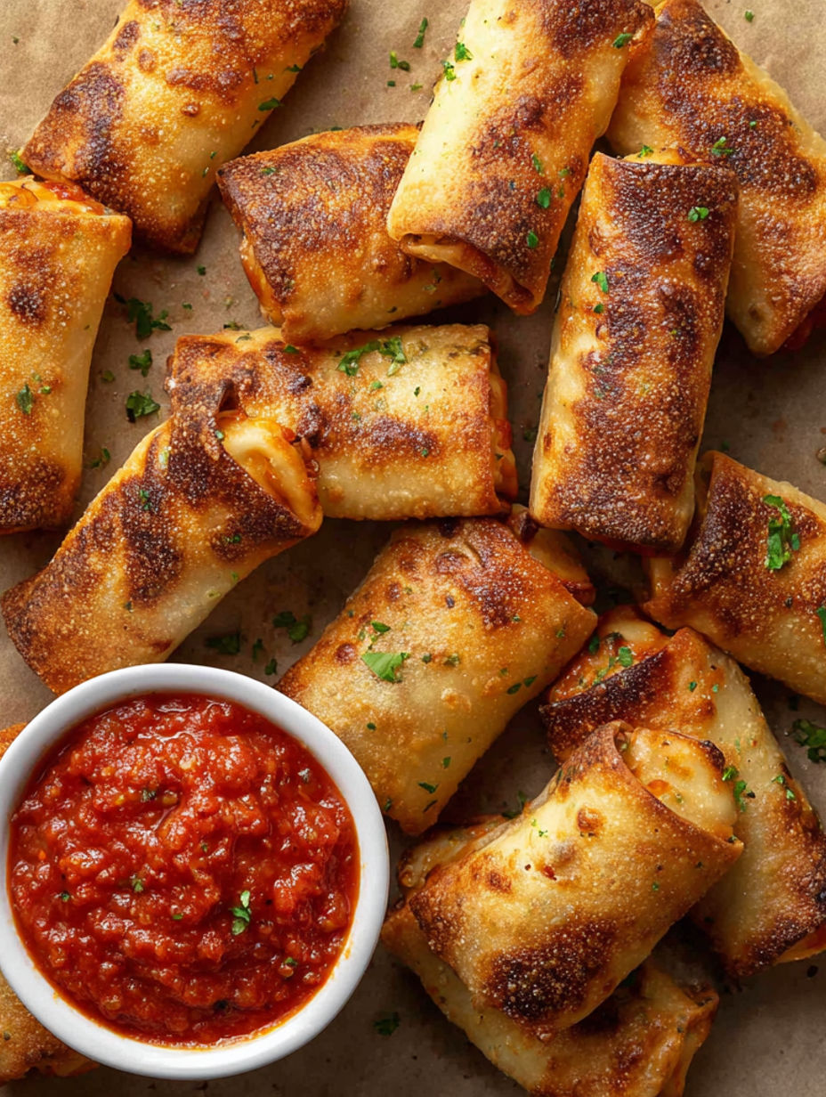 Air fryer pizza rolls.