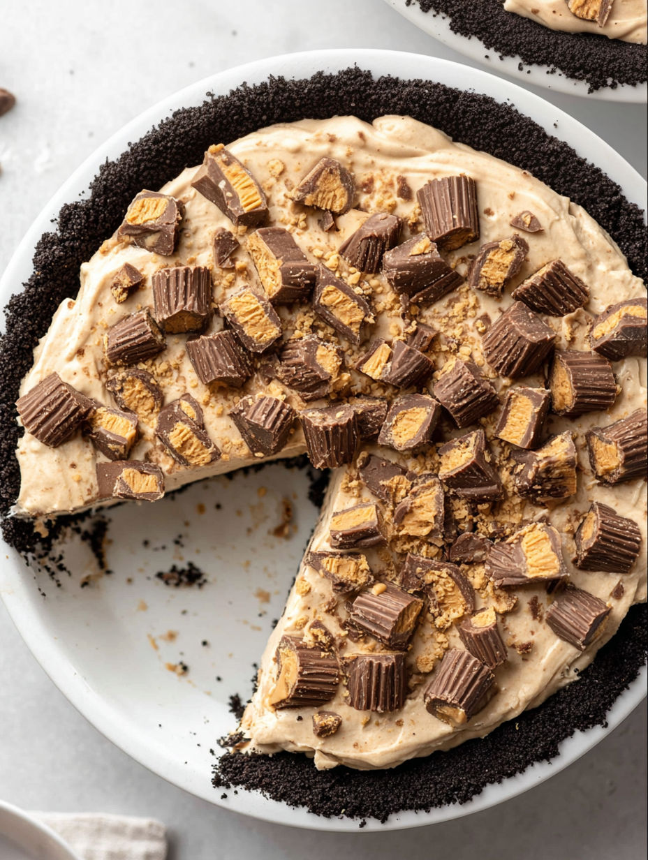 A slice of Erdnussbutter-Pie.