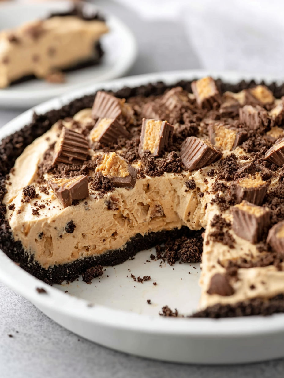 A slice of Erdnussbutter-Pie.