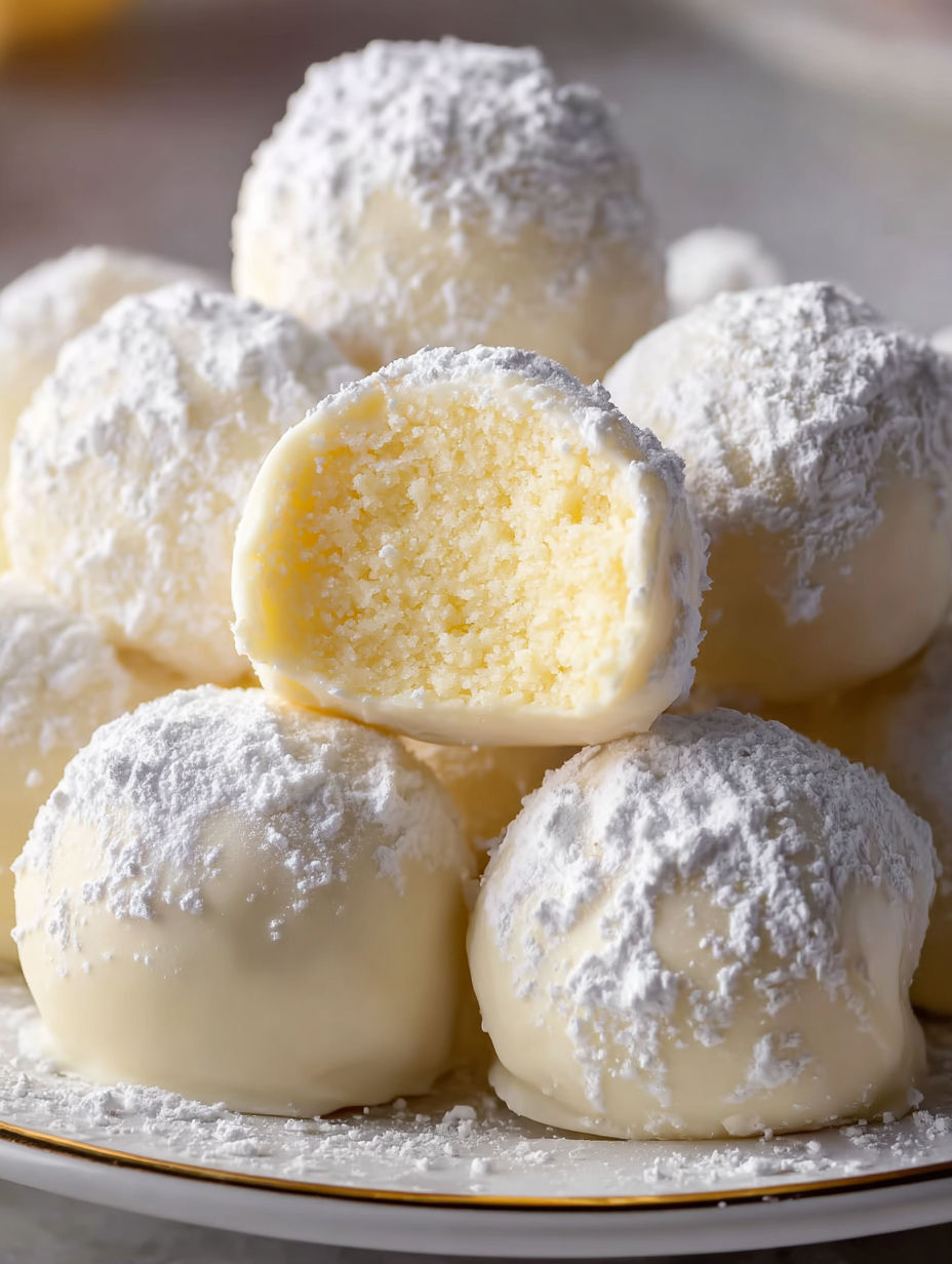 A stack of white cream filled pastries.