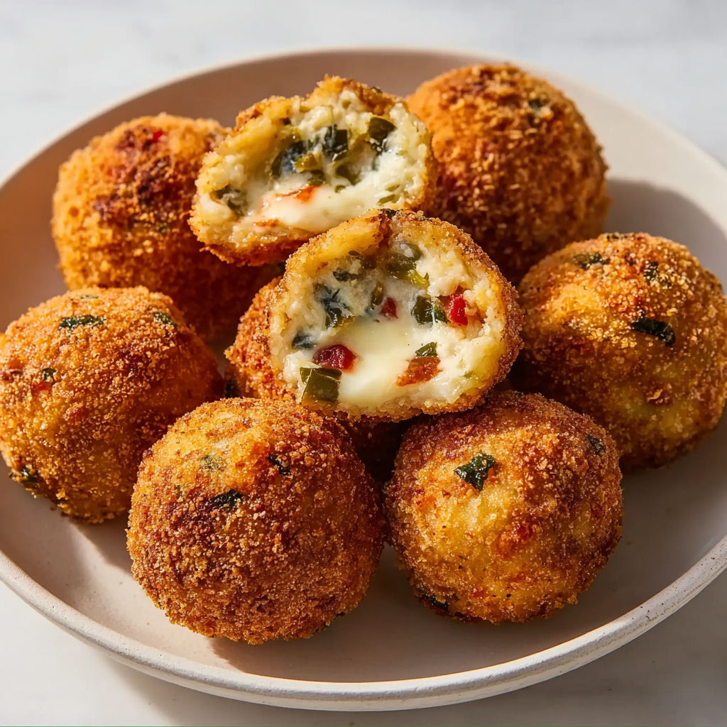 A plate of jalapeño poppers.