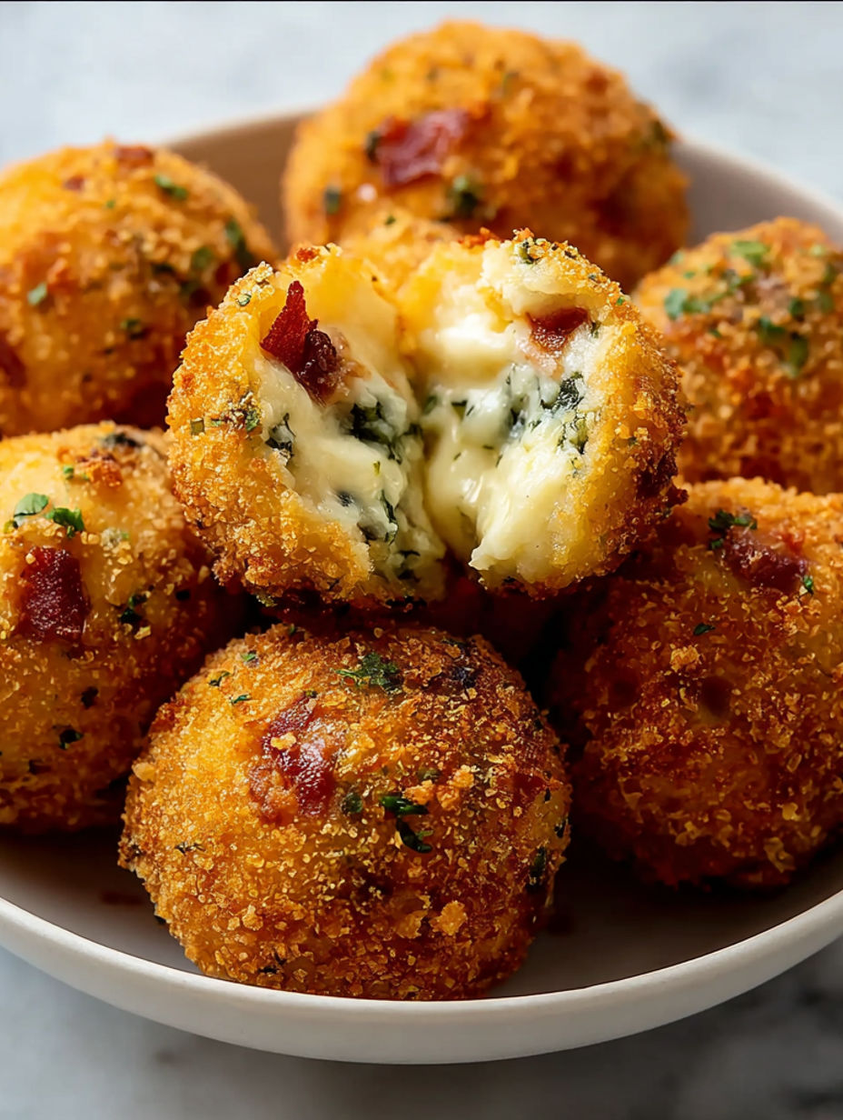 A plate of jalapeno poppers with cheese.