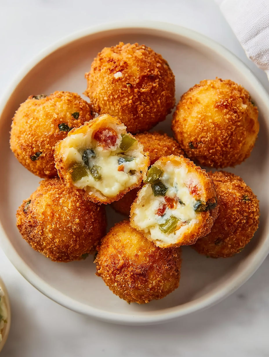 A plate of jalapeno poppers.