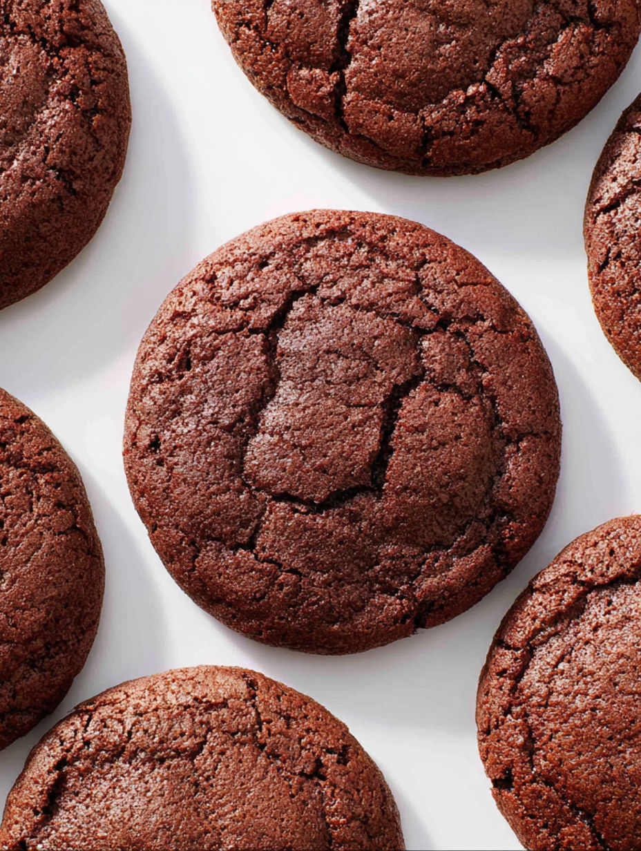 A close up of a chocolate cookie with a bite taken out of it.