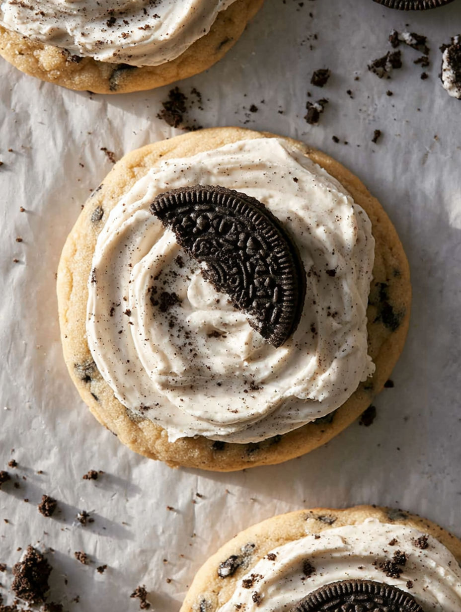 A cookie with a bite taken out of it.