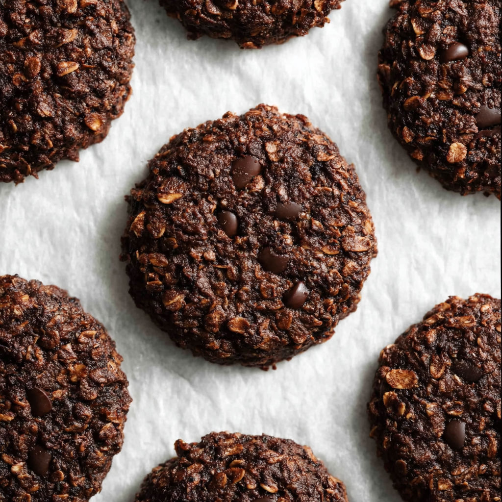 A close up of chocolate chip cookies.