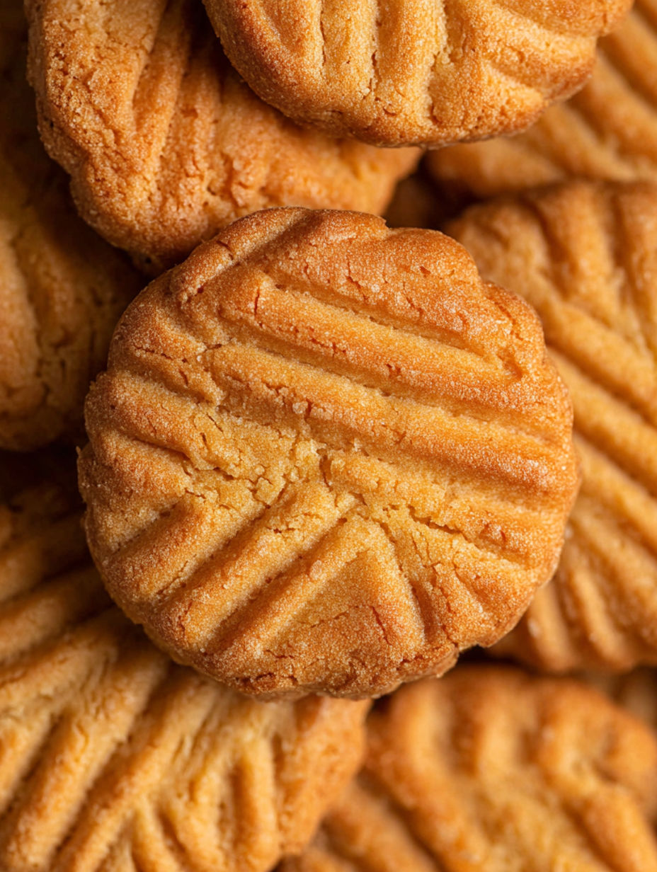 A pile of French salt butter cookies.