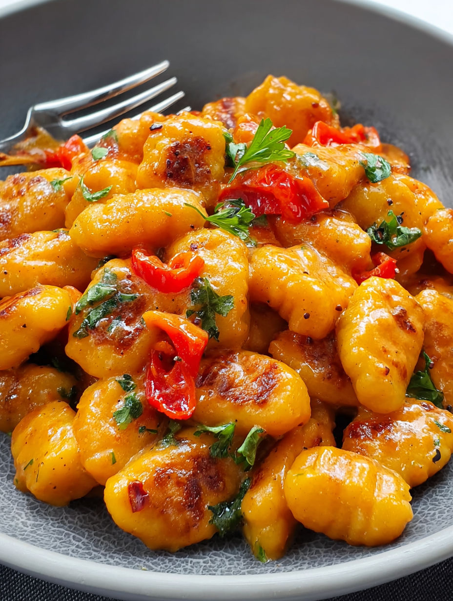 A plate of food with a fork on it.