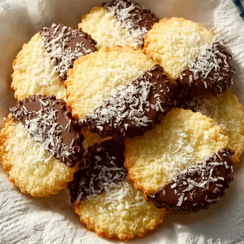 A plate of cookies with white and brown icing.