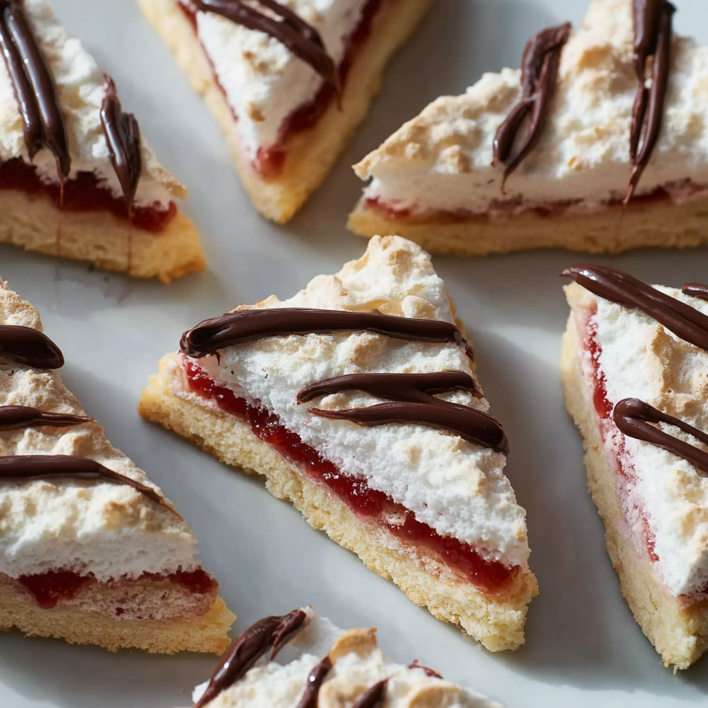 A plate of Kokosecken desserts.