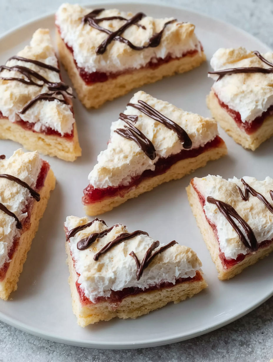 A plate of Kokosecken desserts.