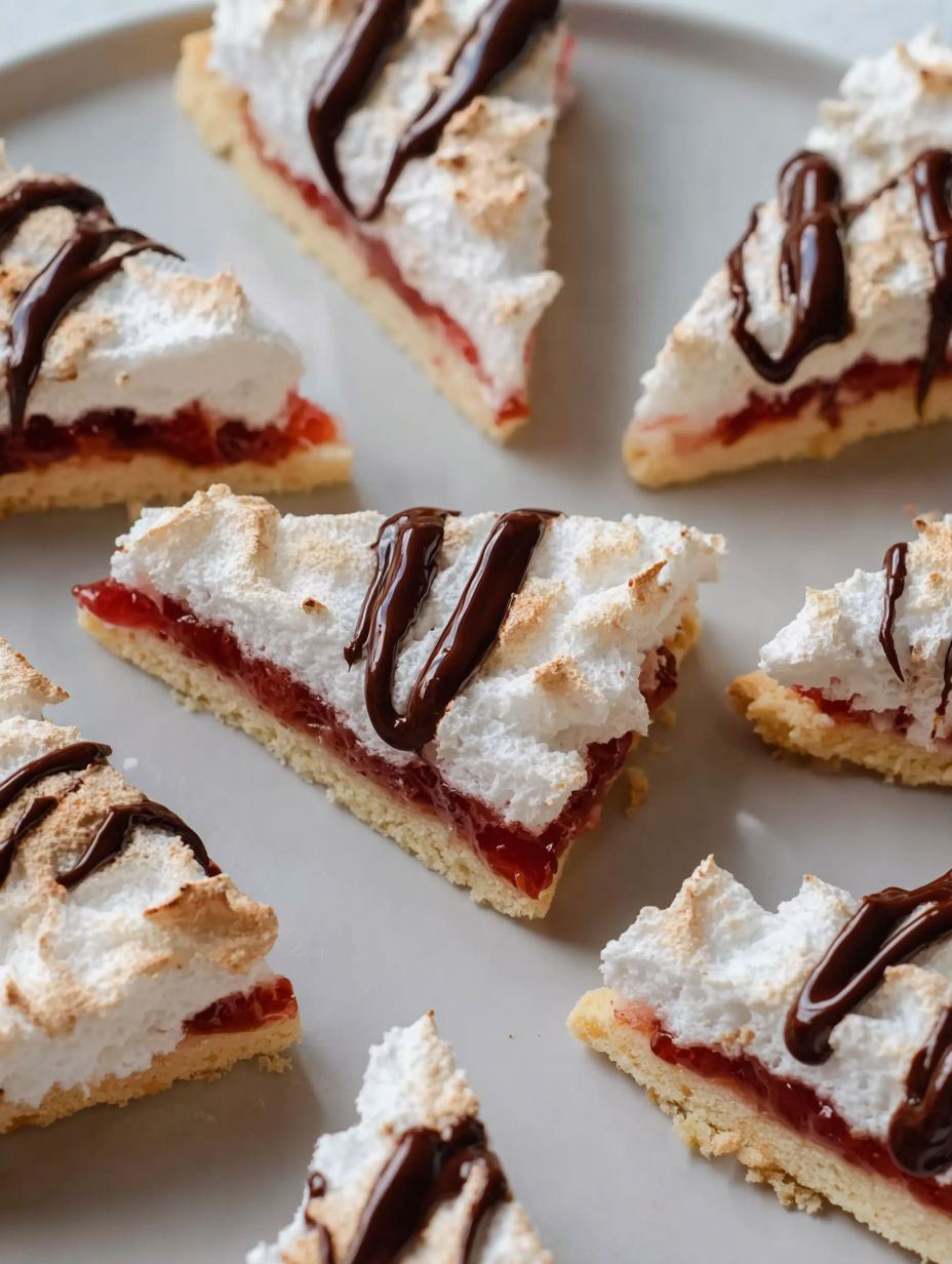 A plate of Kokosecken desserts.