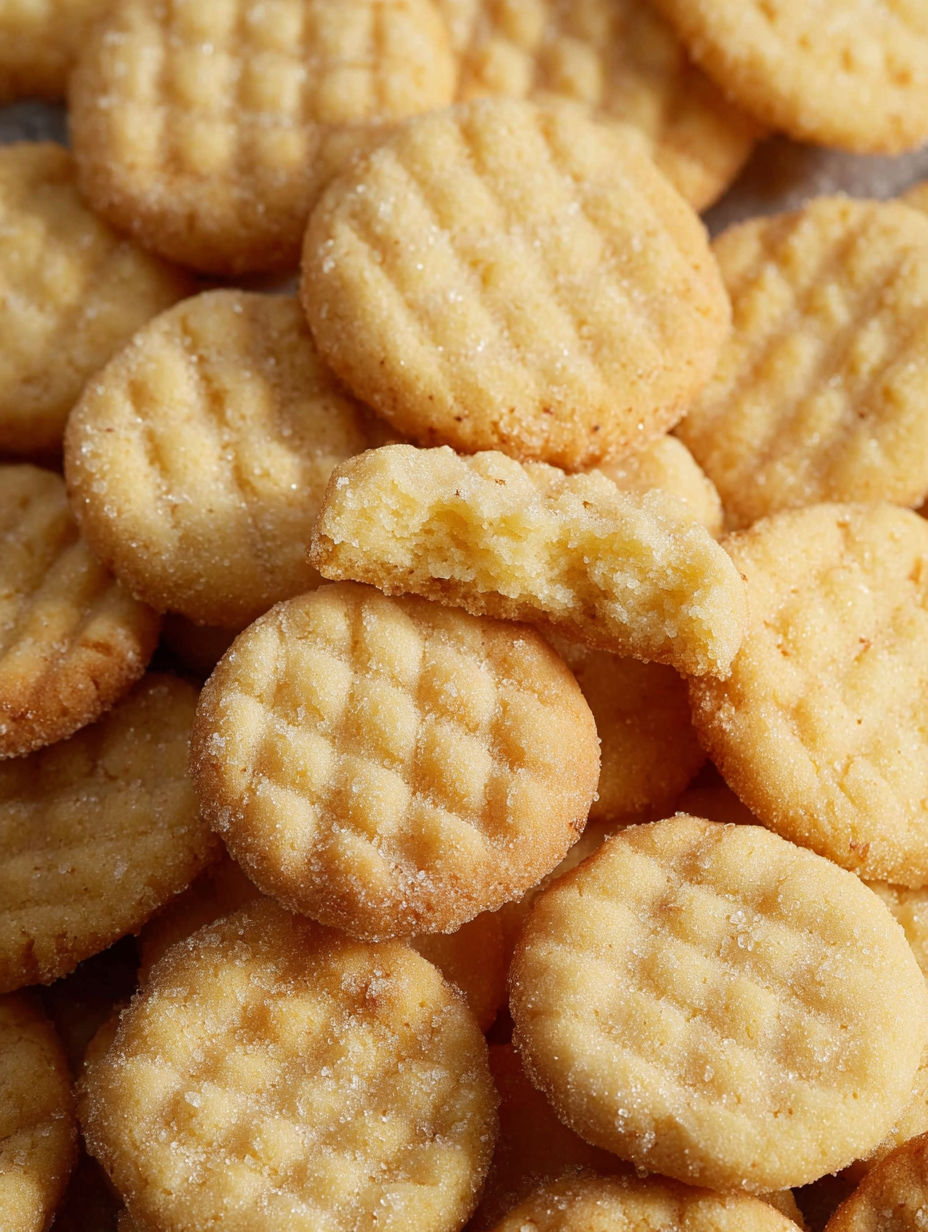 A pile of sugar cookies.