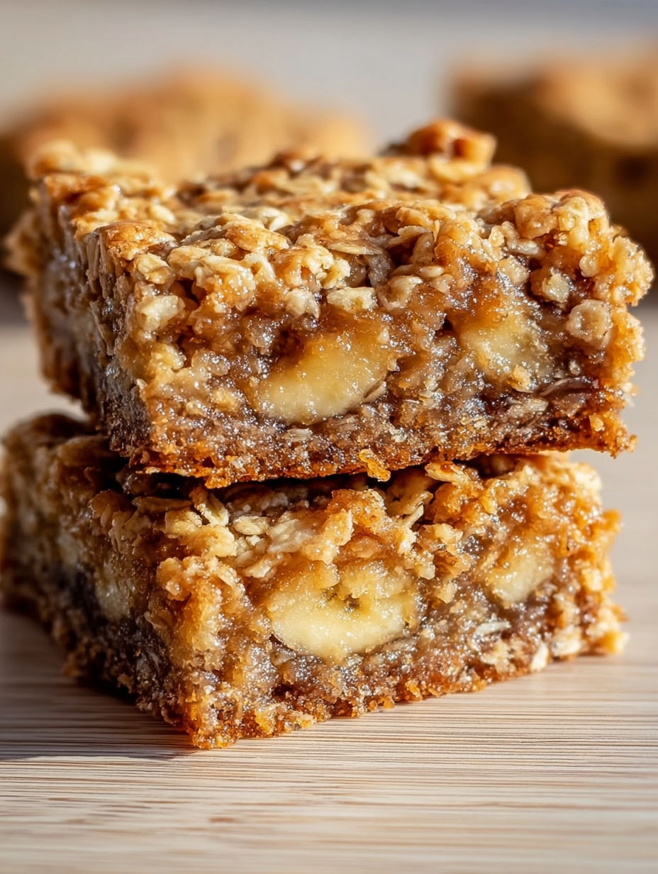 A stack of banana-nut bars.