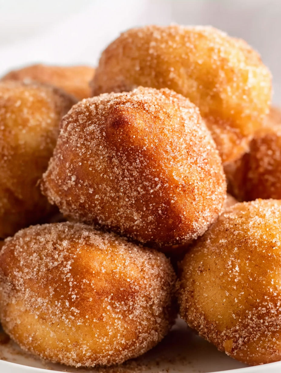 A plate of caramel apple pie bombs.