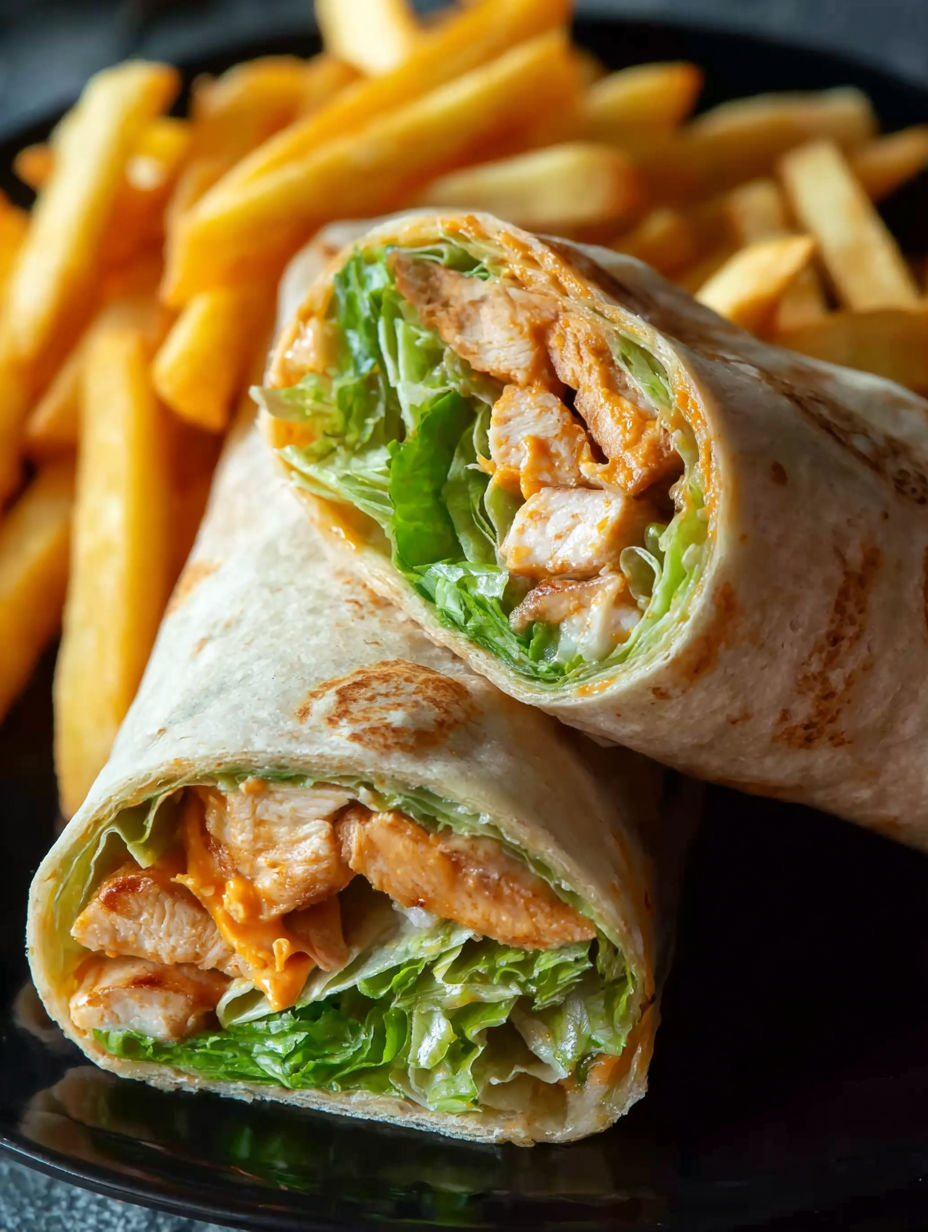 A Knuspriger Chicken Ranch Snack Wrap.