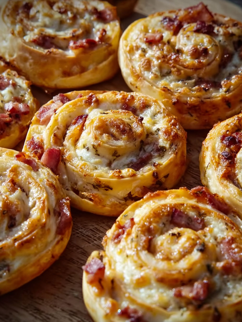 A plate of Blätterteigschnecken.