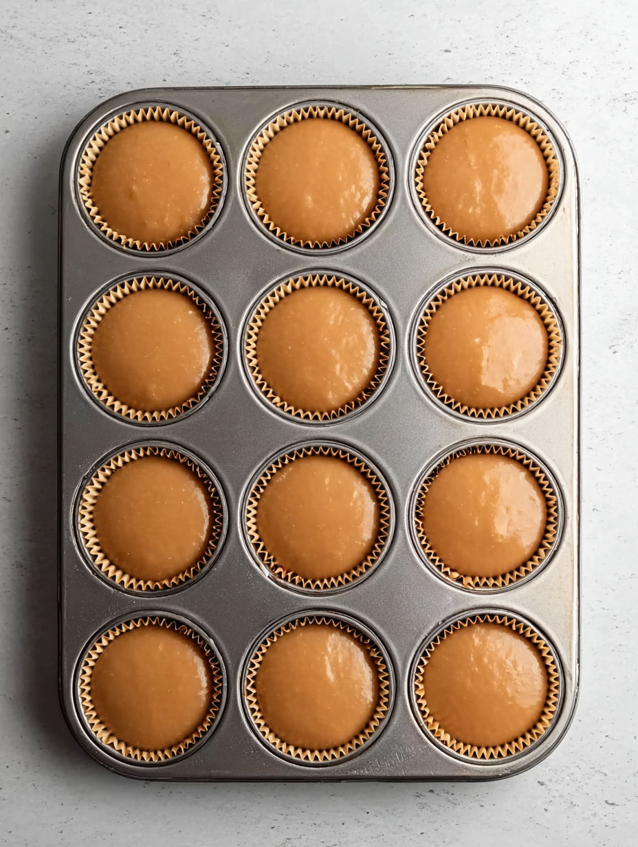 A tin of mini biscoff cookie butter cheesecakes.