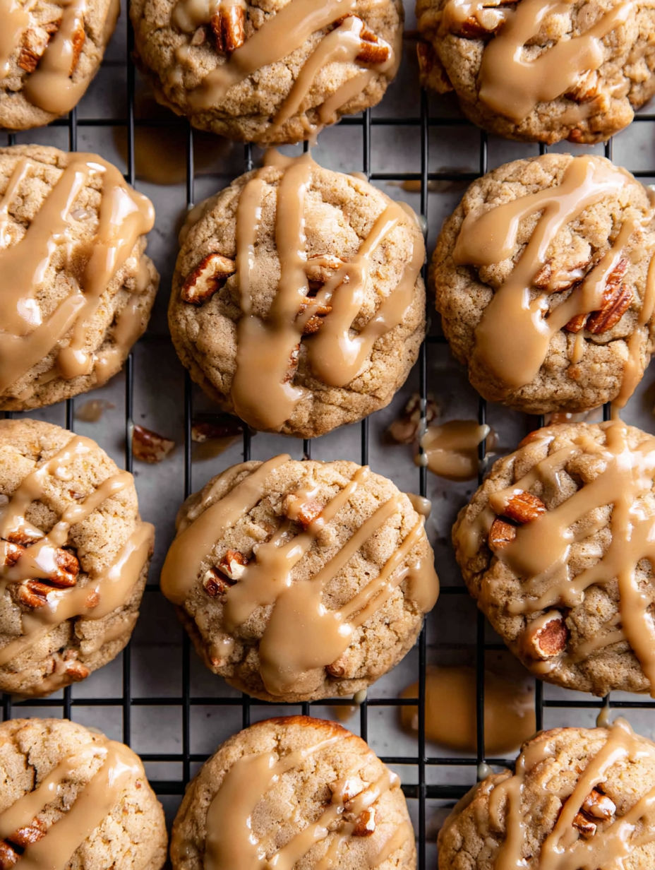 A tray of Maple Brown Sugar Cookies.