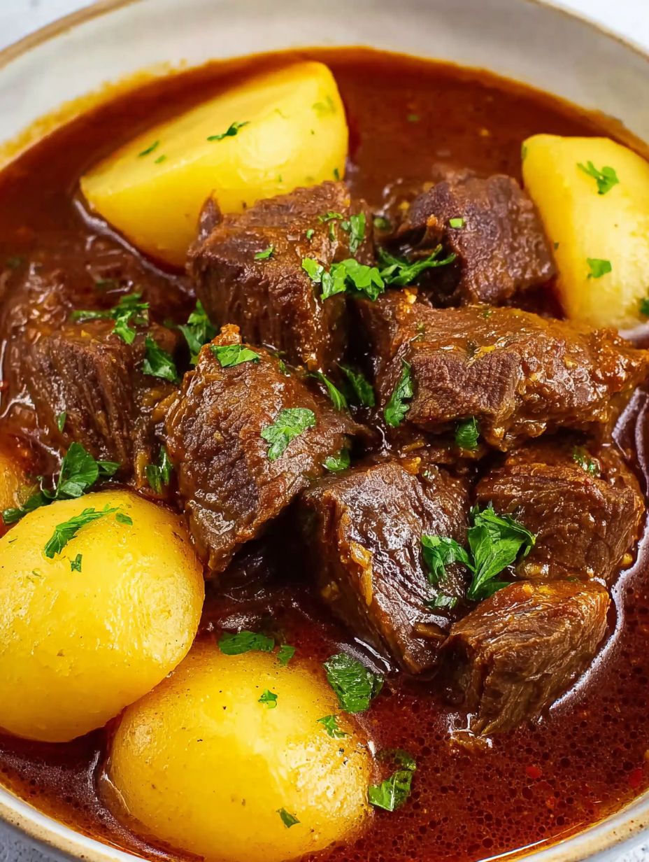 A close up of a plate of meat and potatoes.