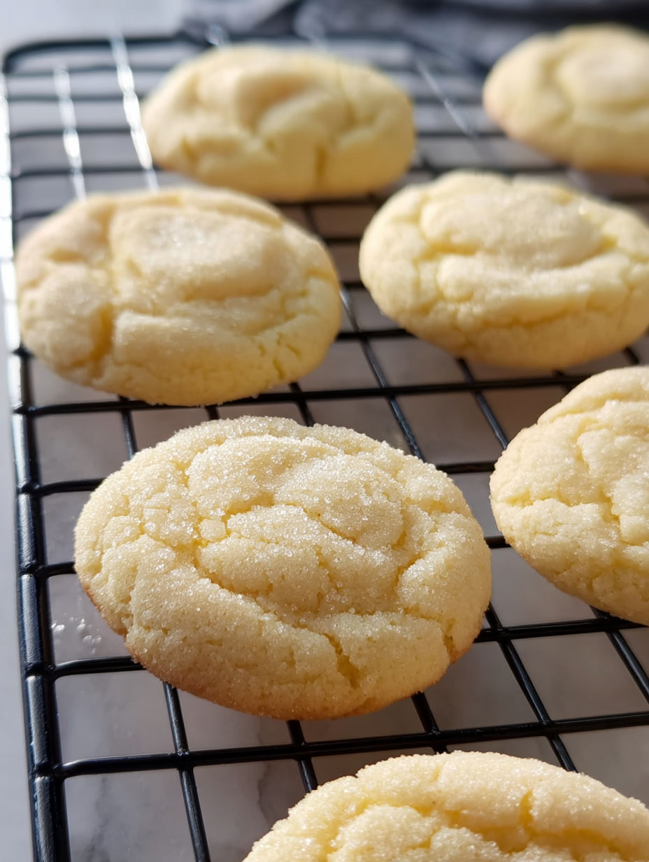A tray of cookies with sugar on top.